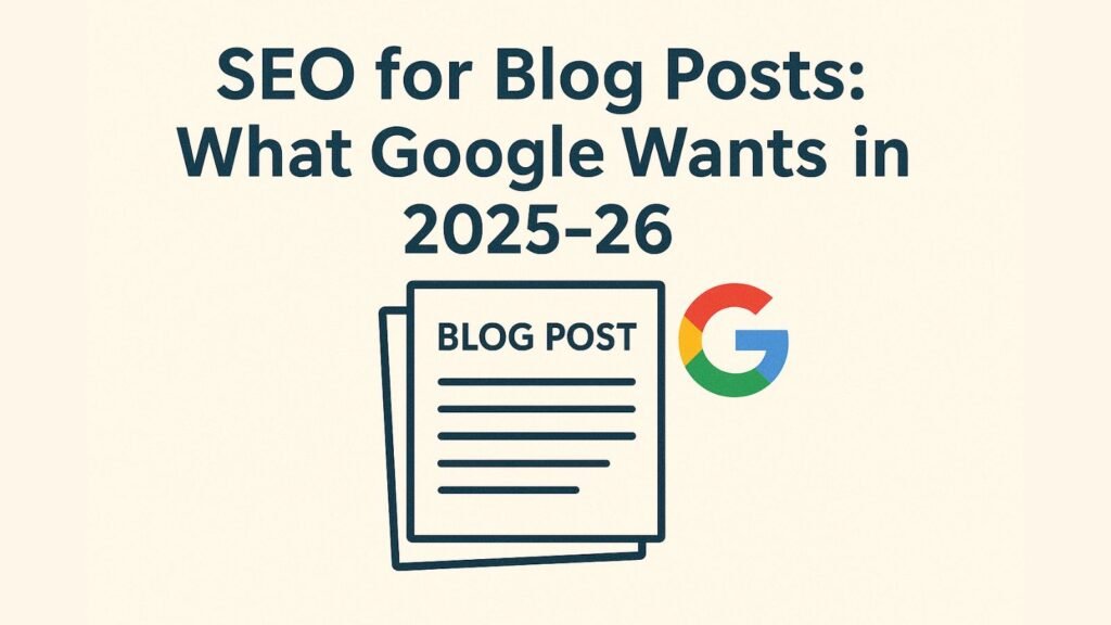 SEO for Blog Posts: What Google Wants in 2025-26