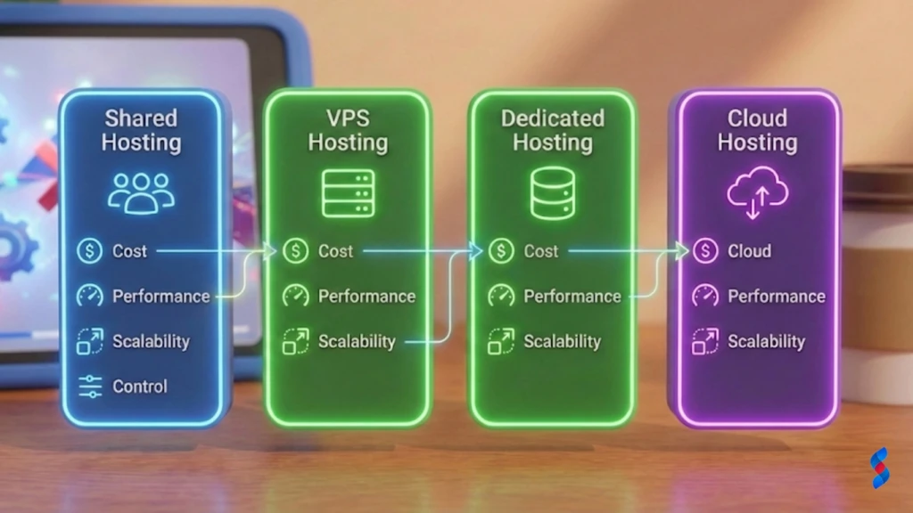 Shared Hosting: The Ultimate Guide to Its Best Use Cases in 2025 1 a-comparison-chart-showcasing-different-types-of-web-hosting-sharedvps-dedicated-cloud