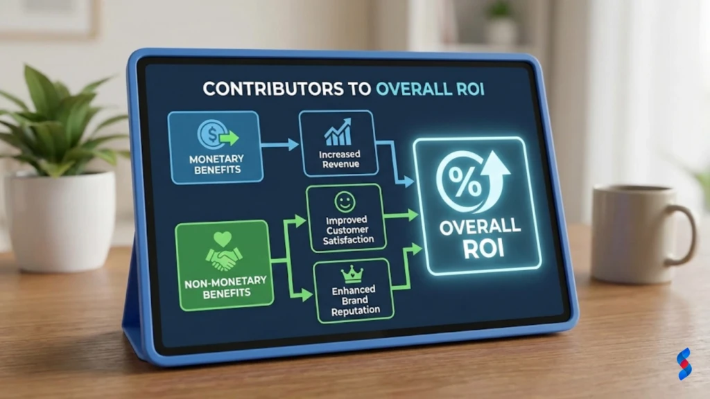 Premium Plugin ROI: The Ultimate Guide to Amazing Value in 2025 2 a-diagram-illustrating-how-both-monetary-and-non-monetary-benefits-contribute-to-overall-roi