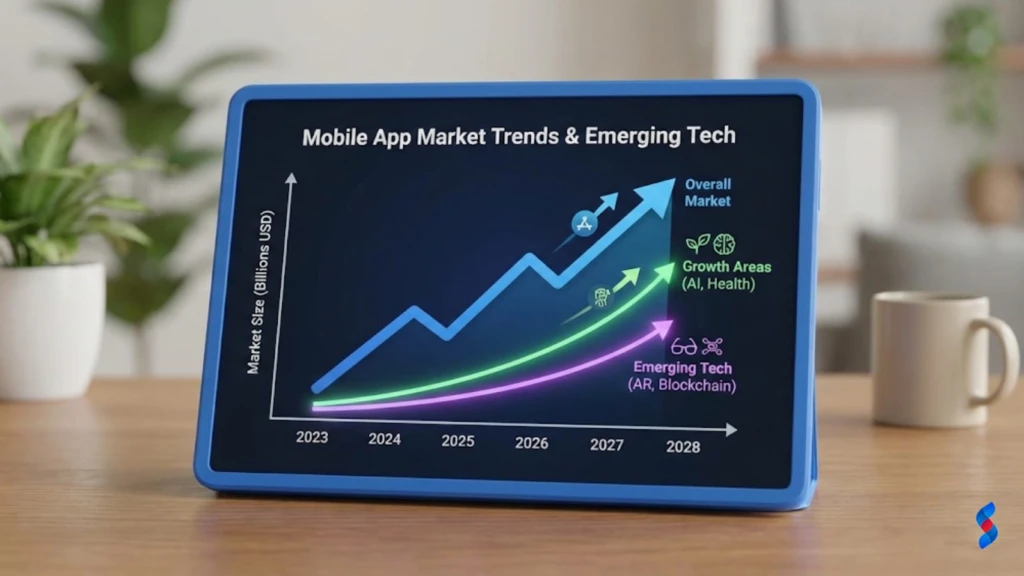 Mobile App Readiness: The Ultimate 2025 Guide to Ensure Success 2 a-graph-showing-market-trends-in-the-mobile-app-industry-highlighting-growth