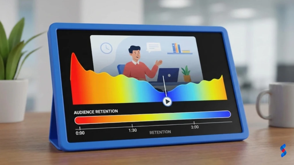 Video ROI: The Amazing Ultimate Guide for 2025 4 a-heatmap-showing-audience-retention-in-a-video
