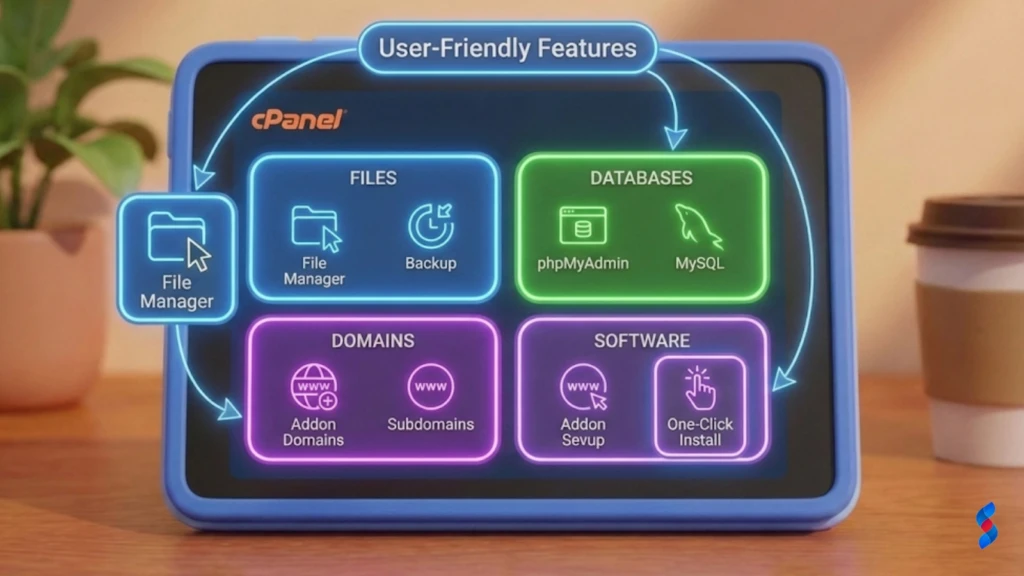 Shared Hosting: The Ultimate Guide to Its Best Use Cases in 2025 3 a-screenshot-of-a-typical-cpanel-interface-highlighting-its-user-friendly-features