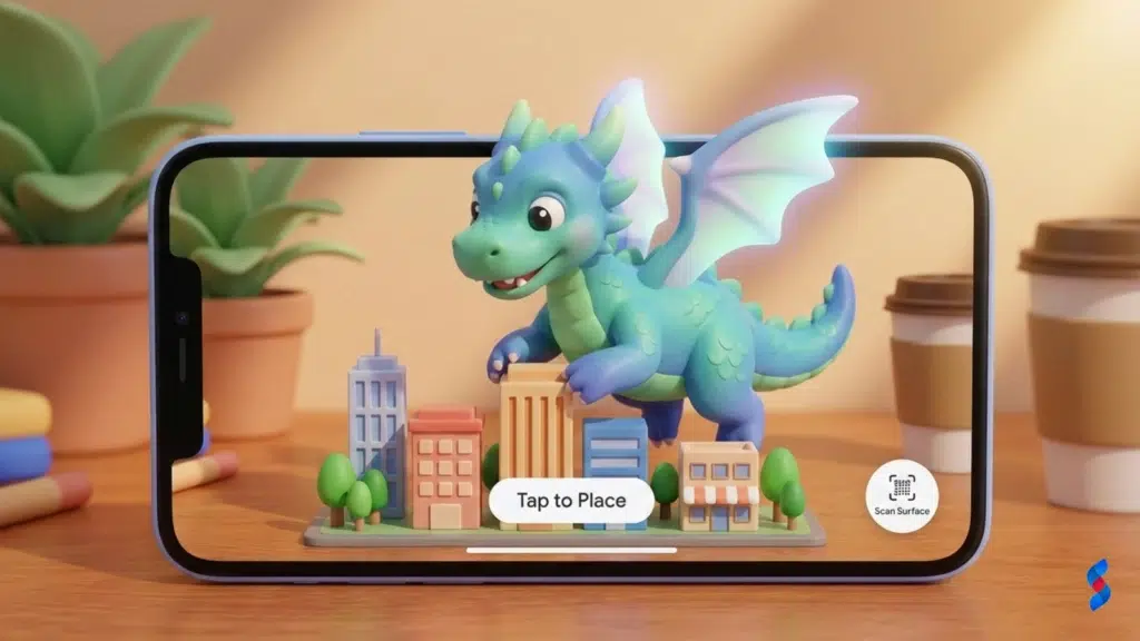 Graphic Design Future: The Amazing Outlook in 2025 4 example-of-an-ar-experience-on-a-mobile-phone