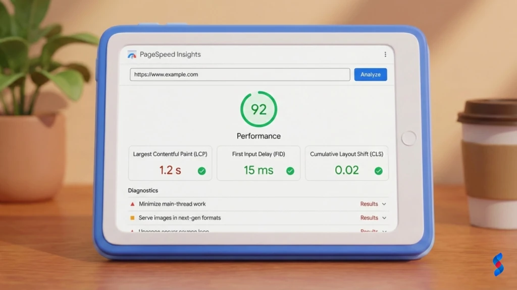 Mobile Friendly Website: The Amazing Guide for 2025 5 screenshot-of-pagespeed-insights-tool-with-a-url-entered-and-the-analysis-results-displayed