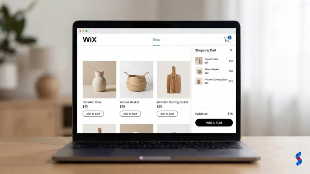 Wix Development: The Ultimate Guide for 2026 Beginners 4 screenshot-of-a-wix-e-commerce-store,-showcasing-product-listings-and-shopping-cart