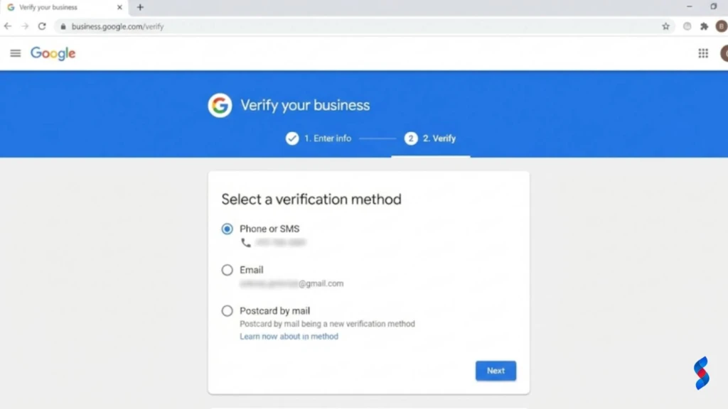 Local SEO: Proven Ways to Thrive in 2026 Recession 1 screenshot-of-the-google-business-profile-verification-process