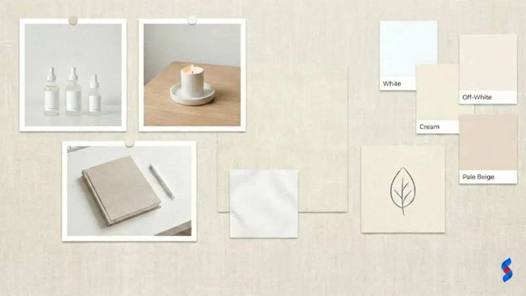 White Space Photography: The Ultimate Guide in 2026 3 a-mood-board-showcasing-a-cohesive-brand-aesthetic-with-consistent-white-space